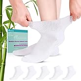 Revosoxs Diabetic Socks with Grippers for Men Women,5 Pairs Socks Size 7-9 9-11