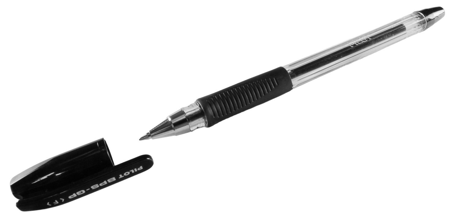 Pilot BPS - GP Grip Ballpoint 0.7 mm Tip (Box of 12) - Black