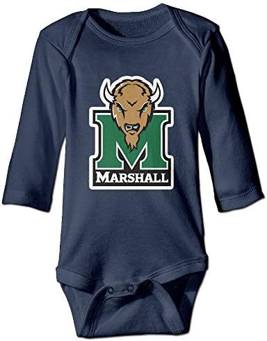 Marshall University Thundering Herd CGH Seven Unisex Baby Climb Clothes Romper Navy