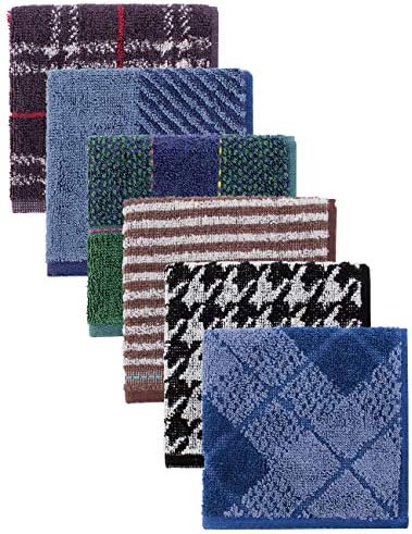 Pienilo 売れ筋ランキング ハンカチ メンズ タオルハンカチ プチギフト 6枚 セット 男性