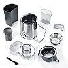 Severin Multi-Purpose Electric Juicer with 400 W of Power ES 3566, Brushed Stainless Steel-Black