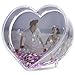 Heart Shape I Love New York Clear Plastic Water Globe Picture Frame