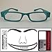 Reading Glasses Lighted ~ See Clearly Now Kit(TM) - 8 Batteries, Carl Zeiss Lens Cloth, Credit Card Magnifier ~ Corrective LED Readers with Lights Provide Hands Free Illumination ~ 2.5x BLACK