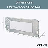 Safetots Narrow Bed Rail White 90cm x 40cm Toddler Bed Guard view 3
