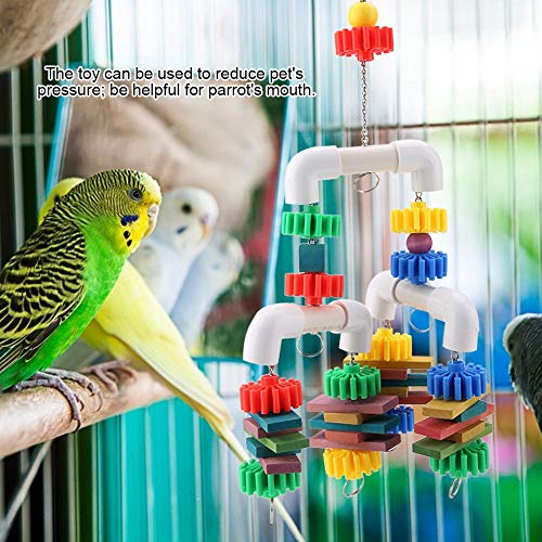 Garosa Papegaai kauwspeelgoed kleurrijk hout hangbuis kauwen speelgoed praktisch duurzaam vogels kooi ophangen slijpen… - Afbeelding 5