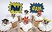 POWERPUFF GIRLS 8 Piece Birthday CUPCAKE Topper Set Featuring Powerpuff Girls Figures and Decorative Themed Accessories - Figures Average 1 1/4