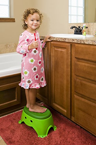 Mommy's Helper Step Up Non-Slip Stepstool Froggie Collection, Green