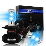 Snorda H4 LED Headlight Bulbs Conversion Kit, 6500K 8000LM 50W All-in-One LED Headlights with Top CSP Chips- (H4/9003/HB2 Hi/Lo) - 3 Year Warranty