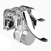 ampusanal Mobile Trigger Controller Mobile Phone Metal Transparent One Button Trigger L1 + R1 Shooting Fire Button Joystick
