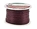 Mandala Crafts 1mm 109 Yards Jewelry Making Crafting Beading Macramé Waxed Cotton Cord Thread (Maroon)