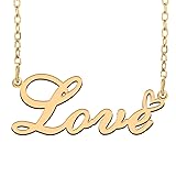 RONKAHSHOW Love Custom Name Necklace Customized