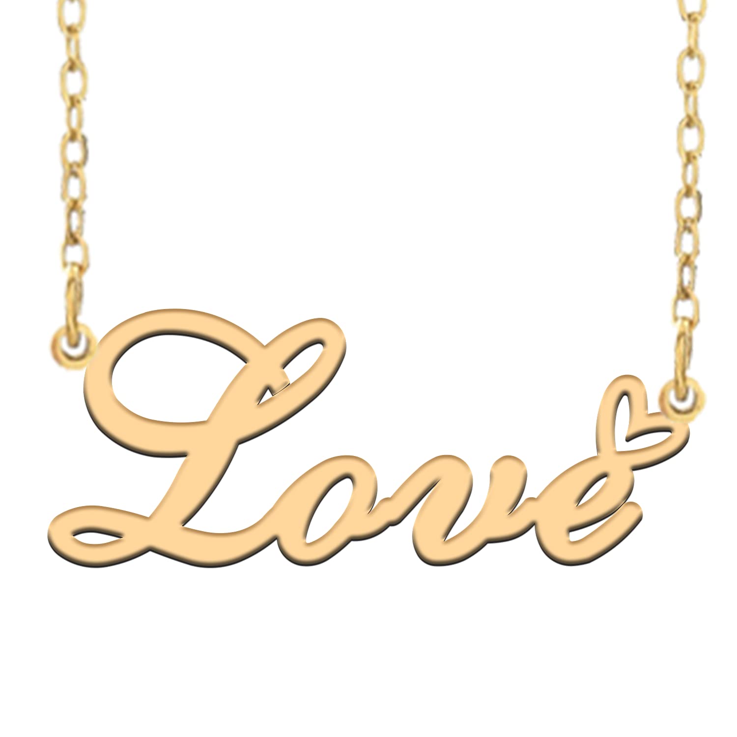 RONKAHSHOW Love Custom Name Necklace Customized