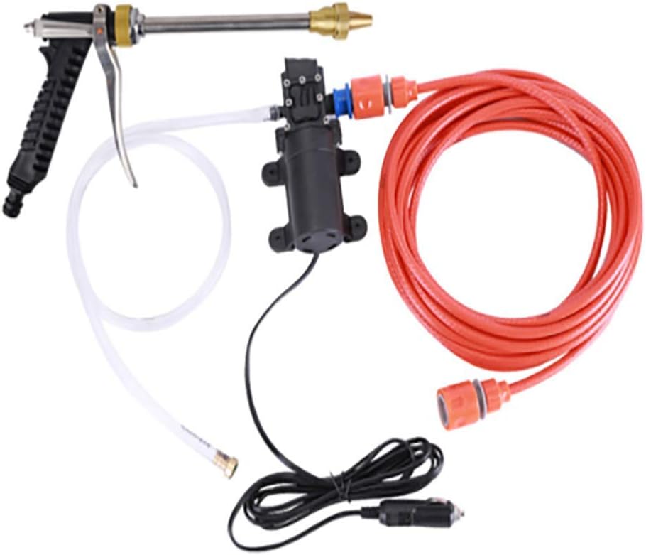 MASO 60W 12V 8.5L/min Portable High Pressure Washer Spray Gun, Car Electric Water Cleaner Wash Pump +Jet Wash Cleaner Hose Kit, for Car Home Garden Wash - Image 5