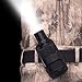 AIRSOFTPEAK Flashlight Pouch Holster Carry Case Holder with 360 Degrees Rotatable Belt Clip, Black