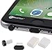 PortPlugs - Aluminum Finish Dust Plug Set - Charger and Headphone Jack Plugs- Compatible iPhone 5, SE, 6, 6s, Plus, iPad Air, iPod 5, 6 – Includes Holders