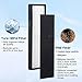 Wowcare Replacement FLT4825 Air Purifier Filter B (1 True HEPA Filter & 3 Pre-Filters) for AC4300BPTCA, AC4900CA, AC4825, AC4825DLX, AC4850PT, CDAP4500BCA, and More