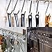 IPOW 20 PCS Larger 4-inches Kitchen Tools Flat S Shaped Hooks Brushed Stainless Steel Metal Kitchen Pot Pan Hanger Storage Hanging Rack