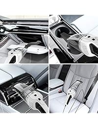 epzoee   Aspirador de coche con cable de alta potencia, CC 12 V, 120 W, húmedo seco, portátil, portátil, de mano, con ventosa fuerte, con cable de alimentación