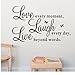 Wall Sticker Live Love Home Decor Wall Art For Kids Home Living Room House Bedroom Bathroom Kitchen Office 