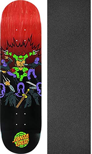 Tmnt Raphael Skateboard Deck - 8.25" X 31.8" With Mob Grip P