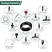 AGSIVO Irrigation Watering System Drip Kits Included 50 Feet Tubing Connectors Hole Puncher Atomizing Nozzle Mister Dripper and All Accessories for Plant Watering 