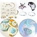 Set of 10 JeVenis Twinkle Twinkle Little Star Cake Decoration Stars Mold Cloud Mold Moon Mold for 1st Birthday Cake Decoration First birthday Cake Topper