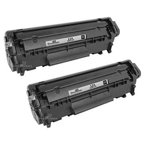 Speedy Inks - 2PK Remanufactured Replacement for HP 12A Q2612A Black Laser Toner Cartridge for use in HP LaserJet 1012, 3015, 3020, 3030, 1010, 1020, 1022, 1022n, 1022nw, 1018, 3050, 3052, 3055, M1319