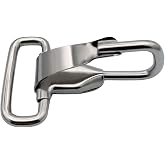 MARINE CITY Rectangular Buckle with Snap Hook &ndash; 304 Stainless Steel, Heavy-Duty, Corrosion-Resistant Clip for Marine, Boating, Camping &amp; Outdoor Use