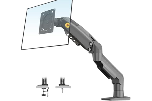 NB North Bayou Monitor Mount,Fits 17-30" or Bigger Computer Monitors(Within 19.8lbs), Adjustable Stand with Tilt Rotation Swi
