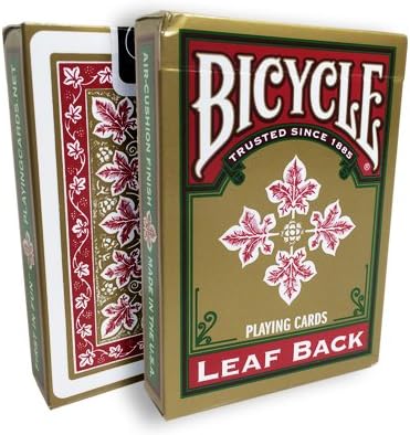 murphys Bicycle Leaf Back Deck (Red) by Gambler's Warehouse