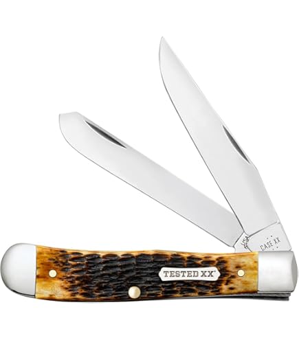 Amazon.com : Case XX WR Pocket Knife Amber Bone Medium Stockman Cv
