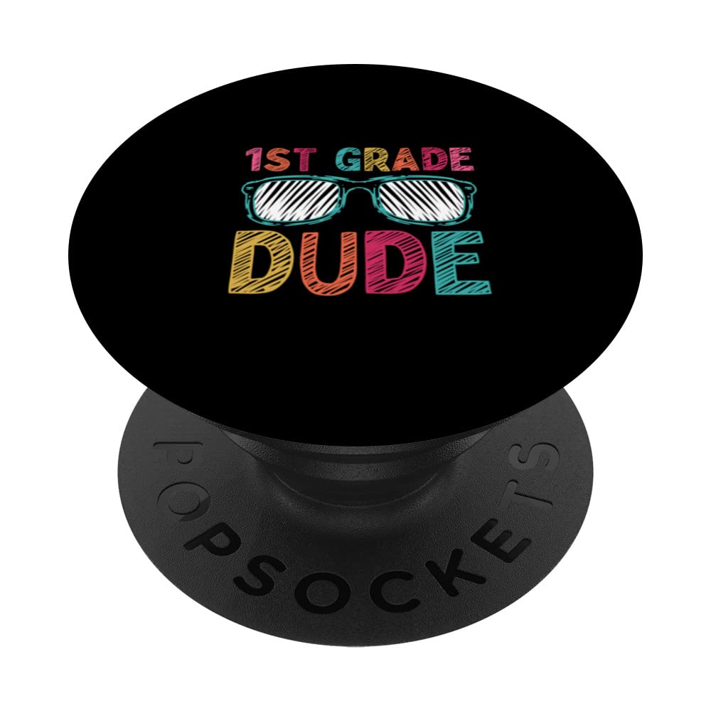 Kids 1st Grade Dude First Grade Back To School PopSockets Swappable PopGrip