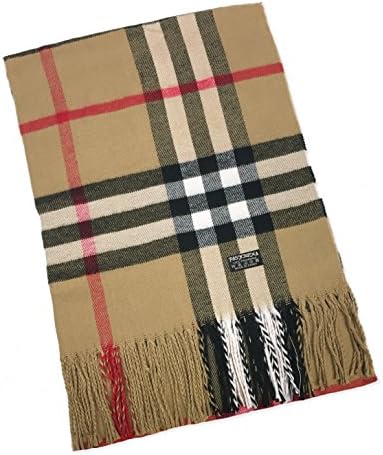 Women Unisex Smooth Cashmere Scarf Super Soft Plaid Solid Pashmina Wrap Shawl Scarf