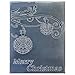Kwan Crafts Merry Christmas Ball Light Plastic Embossing Folders for Card Making Scrapbooking and Other Paper Crafts, 12.5x17.7cm