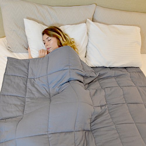 CuddleBug ❤️Weighted Blanket and Gravity Blanket ✅ - For Adults (20 lbs 60" x 80") | Heavy Weighted Blankets to Reduce Anxiety, Stress, Insomnia | Best for Autism and ADHD (Grey) - Thumbnail 4