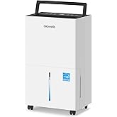 4500 Sq.Ft Energy Star Dehumidifier for Basement with Drain Hose, 52 Pints Dehumidifiers for Home, Large Room, RV, Three Modes, Intelligent Humidistat, Quiet Smart Compressor, Auto Defrost