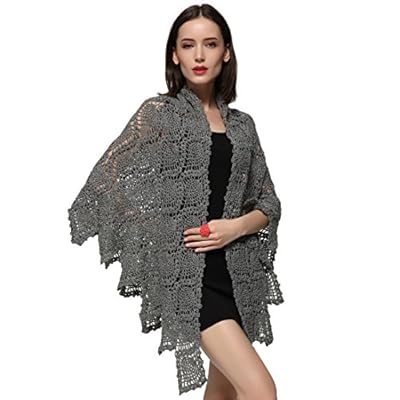 ZORJAR Scarfs for Women Shawls and Wraps Wool Triangle Knit Winter Cozy Scarf ZORJAR Scarfs for Women Shawls and Wraps Wool Triangle Knit Winter Cozy Scarf