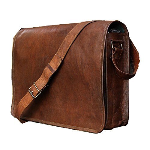 pure leather messenger bags