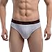 ETERNAL CENTURY Mens Underwear Soft Cotton Full-Cut Briefs (4-Pack) Stripe Medium
