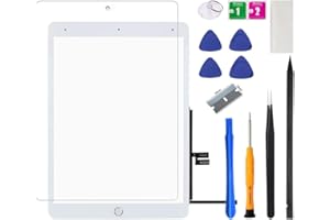 VDASO for iPad 9 (9th Generation) Screen Replacement 10.2 Inch Digitizer, for iPad 9th Gen 2021 A2602 A2603 A2604 A2605 Touch Glass Panel with Home Button, Repair Kit, Screen Protector (White)