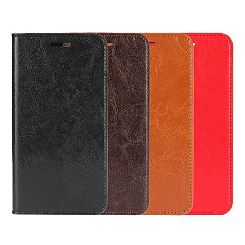 Google Pixel XL Wallet Case, Jaorty Genuine Leather Folio Flip Case Cover Book Design with Kickstand Feature with Card Slots/Cash Compartment for Google Pixel XL (5.5") - Dark Brown - Thumbnail 7