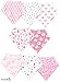 Baby Girl Bandana Drool Bibs for Drooling and Teething 8-Pack Gift Set by TheAZBaby
