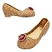 Disney Belle Costume Shoes for Kids Size 13/1 YTH Yellow