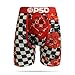 PSD Underwear Mens Red Rose Checkers Athletic Boxer Briefs, Red, x Large