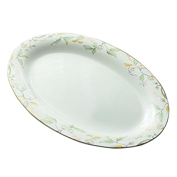 Teller Aus Porzellan 12-Zoll-Bone China Fischgericht Ovale Keramikplatte Große Gedämpfte Fischgericht Mikrowelle Geschirr Pla