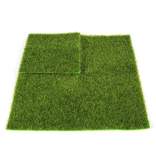 Gold Happy Synthetic Artificial Grass DIY micro landscaping mini gardening props Mat Turf Lawn Garden Micro Landscape Ornament Home Decor