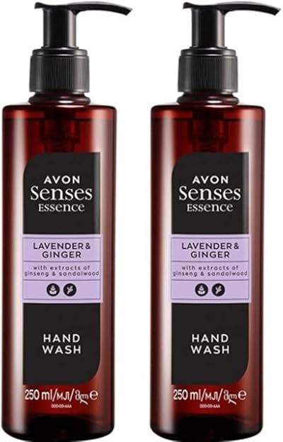 Avon Senses Essence Lavender & Ginger Hand Wash 250ml Larger Size New
