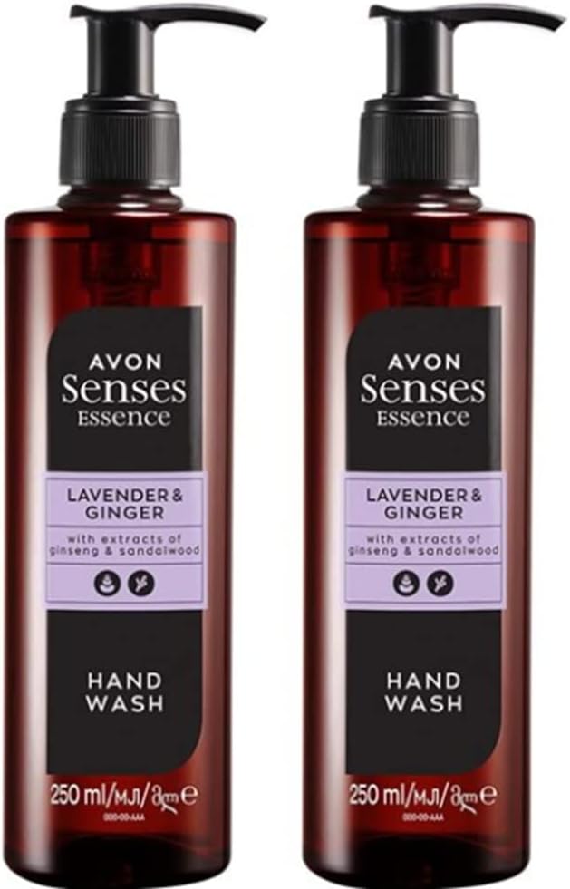 Avon Senses Essence Lavender & Ginger Hand Wash 250ml Larger Size New