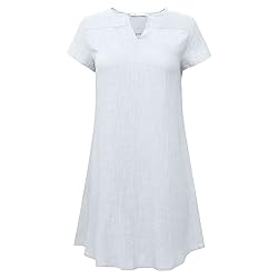 Overstock Outlet Women's Summer Cotton Linen Dress