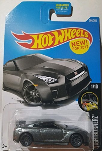 Hot Wheels 2017 Nightburnerz '17 Nissan GT-R (R35) 364/365, Gray